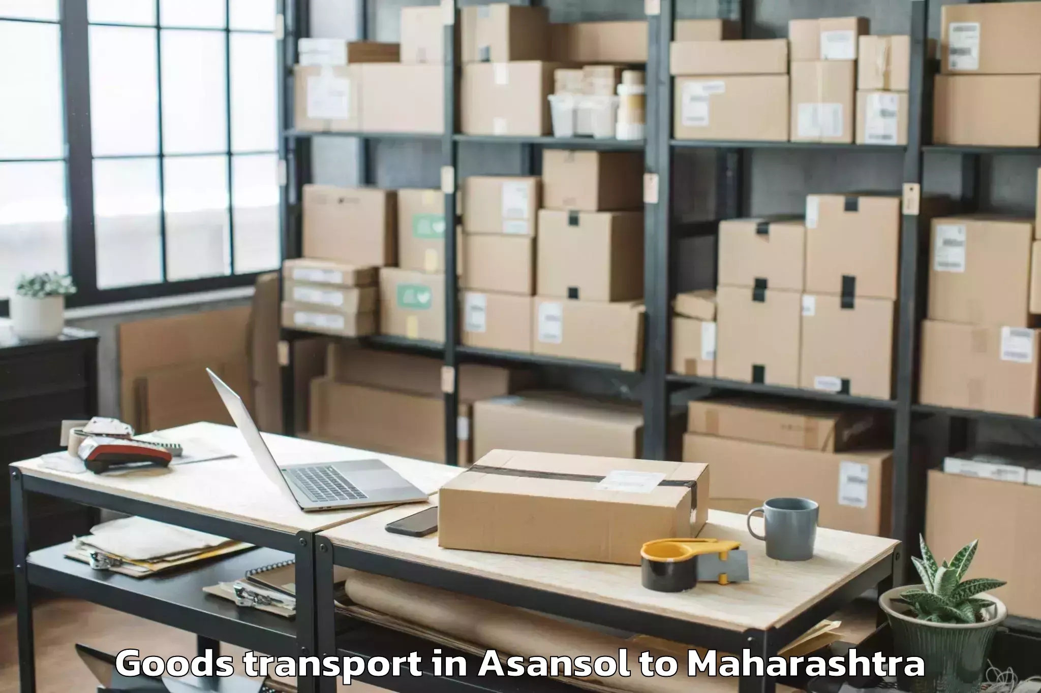 Affordable Asansol to Mhasla Goods Transport